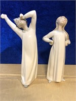 LLADRO BEDTIME FIGURINES. 8 INCHES TALL