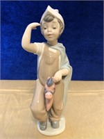 LLADRO FIGURINE YOUNG BOY RIDING A STICK HORSE