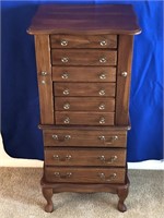 MAGNIFICENT JEWELRY ARMOIRE. 41 INCHES TALL  19