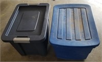 (2) Storage Totes With Lids