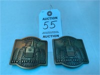 JD Belt Buckles, (2) 1989