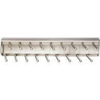 14 INCH SIDE MOUNT TIE RACK SATIN NICKEL