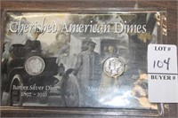 CHERISHED AMERICAN DIMES 1892-1916