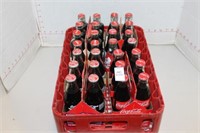 COLLECTIBLE COCA COLA BOTTLES AND CRATE