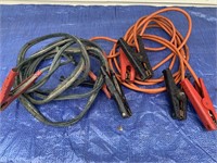 2 PAIRS OF MIX JUMPER CABLES ORANGE AND BLACK