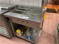 S/S 6 Bin Bain Marie Approx 1m x 900mm