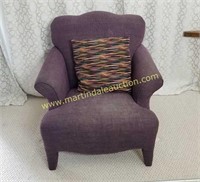 Fun Purple Upholstered Chair