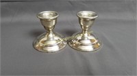 Vintage Watrous Sterling Silver Candle Holders