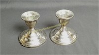 DAMAGED Fisher Sterling Silver Candle Holders