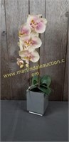 Faux Orchid w Planter