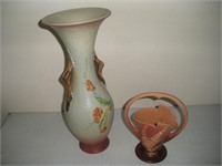 2 Pieces Rosewood Pottery