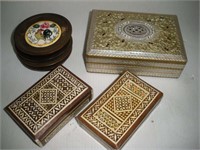 Small Trinket Boxes 6x4x2, Wooden Coasters