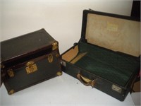 Footlocker and Vintage Suitcase