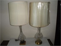 2 Crystal Table Lamps