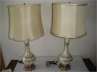 Pair Table Lamps, 28 inches Tall