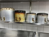 4 Aluminium Cook Pots