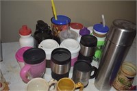 STAINLESS THERMOS/ GROUP OF DRINKWARE