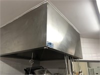 S/S Overhead Single Filter Fume Extraction Canopy