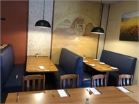 2 Restaurant Booths incl Tables, Bench Seats