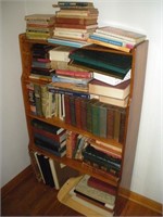 Bookshelf with Books, 30x9x48
