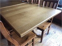 5 Colonial Style Restaurant Tables each 1m x 1m