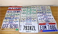 Large Lot of Ohio License Plates