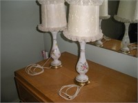 Pair Table Lamps, 20 inches Tall