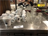 Approx 30 Cocktail Mixers, Coffee Cups, Saucers