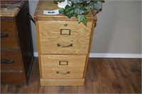 2 DRAWER WOOD FILING CABINET/ FLORAL PC