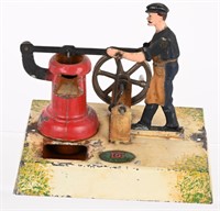 DOLL MAN PUMPING WATER STEAM TOY