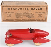 WYANDOTTE PRESSED STEEL RACER w/ BOX