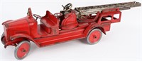 BUDDY L PRESSED STEEL AERIAL LADDER TRUCK