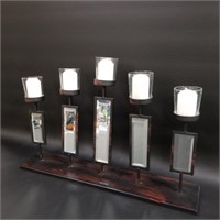 Mirrored Metal Candle Centerpiece