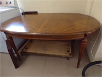 DINING ROOM TABLE 64 X 42 W/ PADS / 2 18" LEAFS