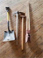 Sledge Hammer, Shovel, Pick Axe, Hole Digger
