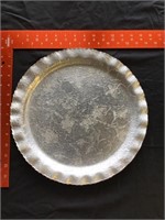 Marked Designed Aluminum serving plate