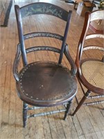 Early Chair w/Nice Seat & Paint Design