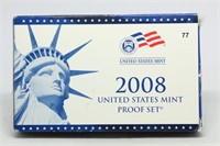 2008-s US Mint Proof Set incl 5 State Qtrs & 4