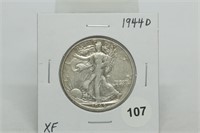 1944-d Walking Liberty Half Dollar XF