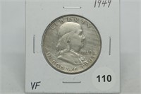 1949 Franklin Half Dollar VF