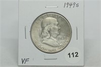 1949-s 1948 Franklin Half Dollar VF
