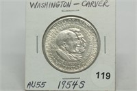 1954-s Washington-Carver Half Dollar AU55