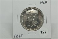 1964 Proof Kennedy Half Dollar PF67