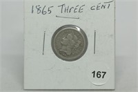 1865 Nickel 3 Cent
