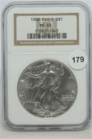 1988 Silver Eagle MS69