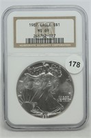 1987 Silver Eagle MS69