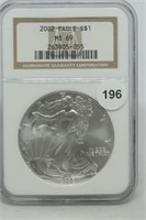 2002 Silver Eagle MS69