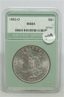 1883-o Morgan Dollar MS65