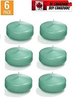 MIST GREEN Premier Floating Candles - Qty. 6