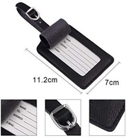 NEW - Leather Luggage Tags - Qty. 02